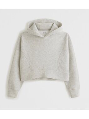 Abercrombie YPB grey cropped hoody sweatshirt gray size xs your personal best